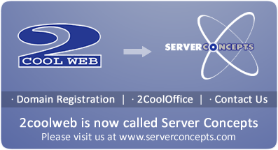2CoolWeb is now called Server Concepts